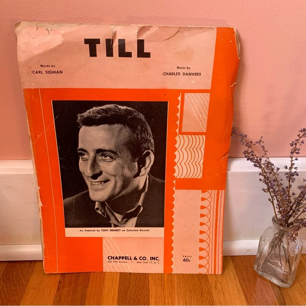 Vintage Sheet Music Score Till Tony Bennett Carl Sigman Charles Danvers